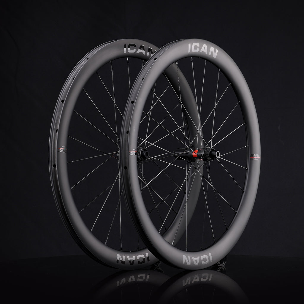 ICAN AERO 50 II disc wheels 23mm internal width with DT Swiss 240EXP 36T hubs TRIAERO