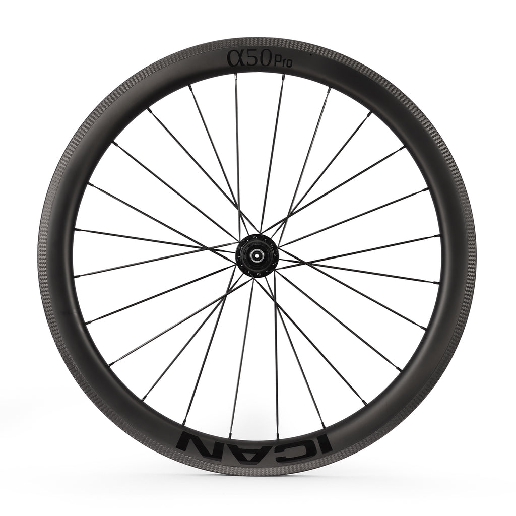 ICAN Alpha 50 pro rim brake carbon wheels R11 hub TRIAERO