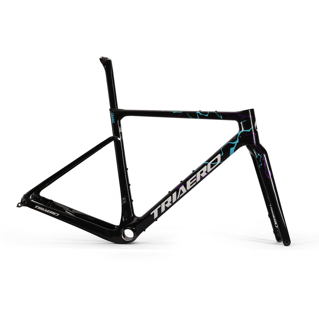ICAN Graro gravel frame uci approval  fork without bolts 0mm offset seat post TRIAERO